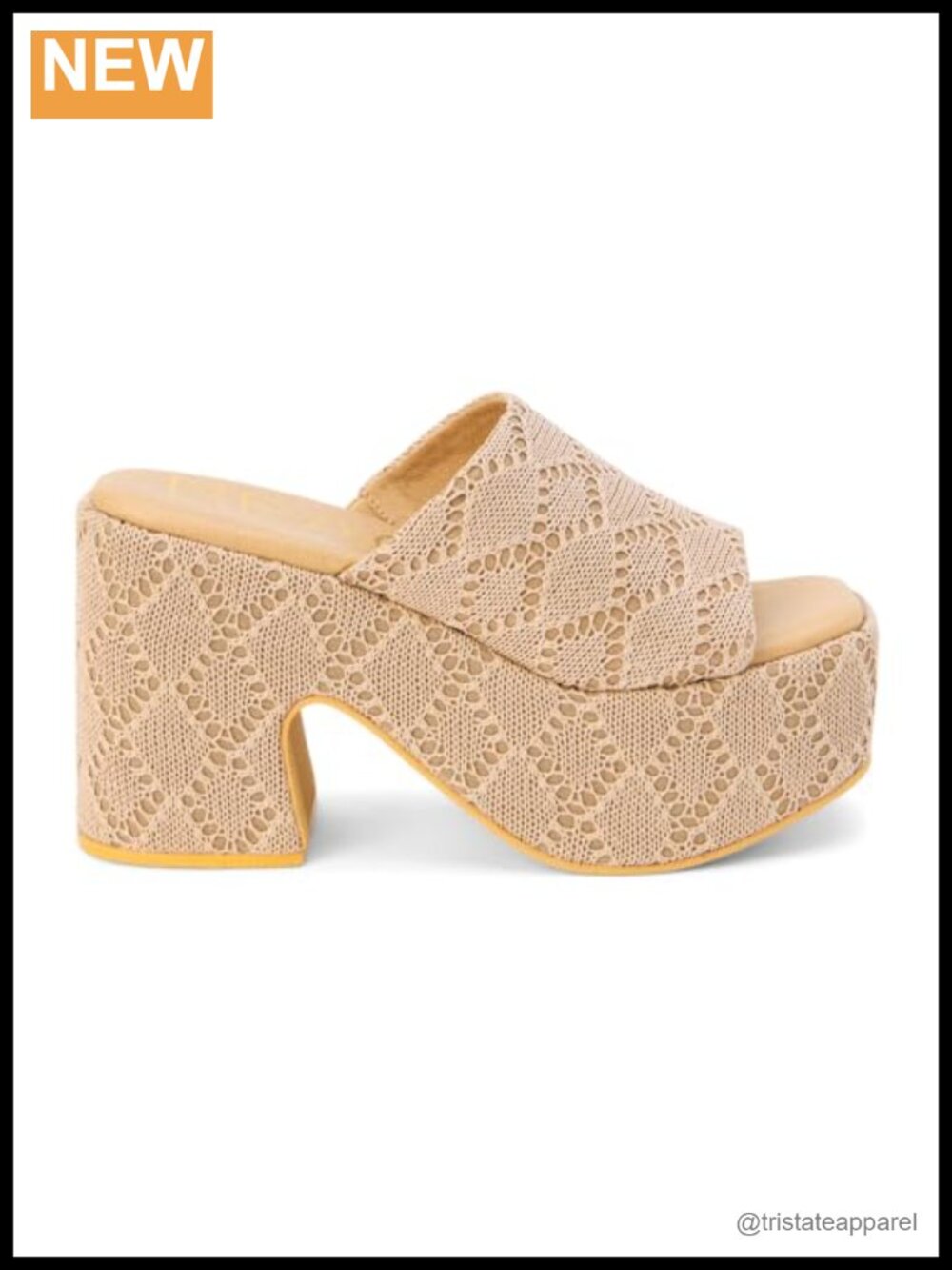 Raffia Ankle Strap Platform Sandals Square Toe Slip On Casual 4.25 Inch Heel
